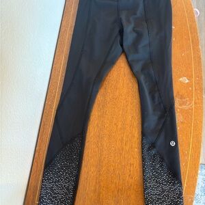 lululemon athletica women’s black speckled leggings